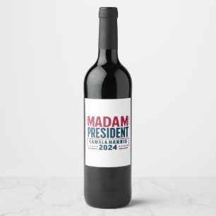 Rótulo De Garrafa De Cerveja Senhora Presidente Kamala Harris 2024 Votação Demo