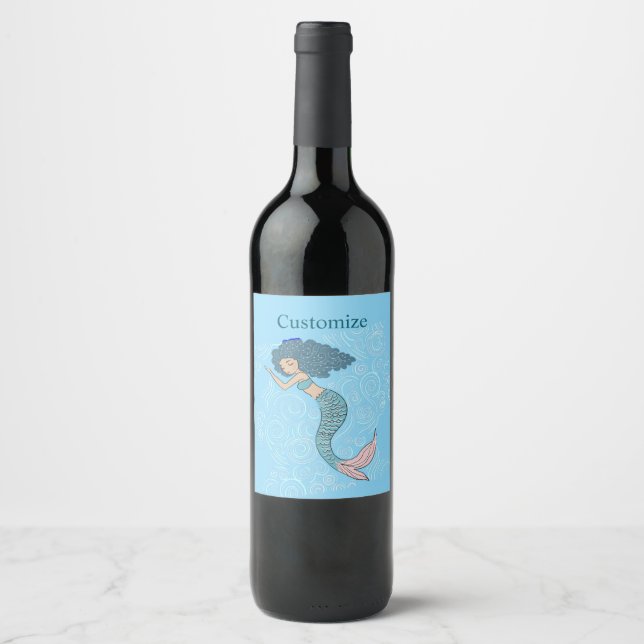 Rótulo De Garrafa De Cerveja Sereia Adormecida Thunder_Cove (Frente)
