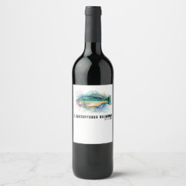 Rótulo De Garrafa De Cerveja Série Aquarela: Robalo