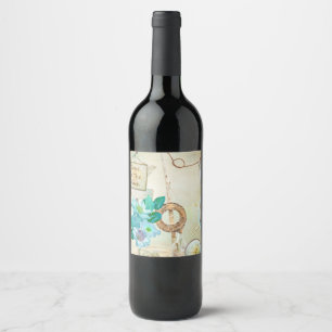 Rótulo De Garrafa De Cerveja Série Náutica Design 2