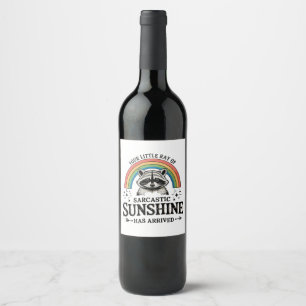 Rótulo De Garrafa De Cerveja Seu Pequeno Raio De Sol Sarcástico Sarcástico
