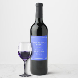 Rótulo De Garrafa De Cerveja Seu Rótulo Privado de Vinho Caseiro de Mirtilo