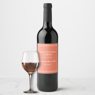 Rótulo De Garrafa De Cerveja Seu Rótulo Privado de Vinho de Apricot Caseiro