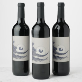 Rótulo De Garrafa De Cerveja Sexto Rótulo do Vinho das Ondas