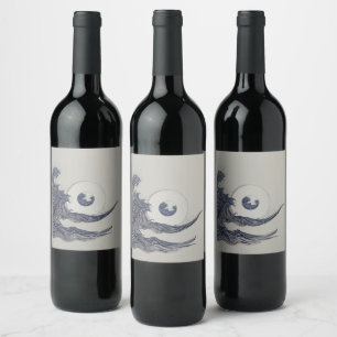 Rótulo De Garrafa De Cerveja Sexto Rótulo do Vinho das Ondas