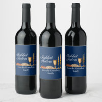 Shabbat Shalom Janto de Sabão Azul Personalizado