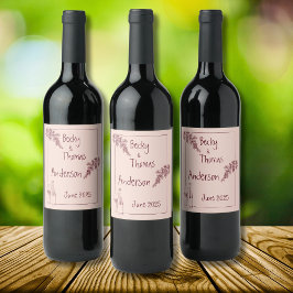 Rótulo De Garrafa De Cerveja Simpel Design com três nomes