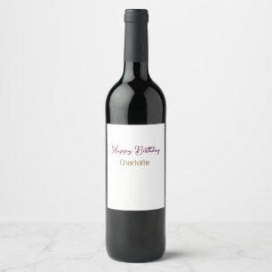 Rótulo De Garrafa De Cerveja SIMPLE MINIMAL.CUTE ADICIONE NOME BEBÊ aniversário