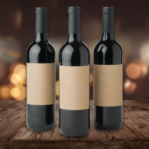 Rótulo De Garrafa De Cerveja Simples Boho Rústico Elegante