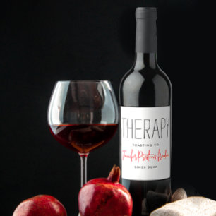 Rótulo De Garrafa De Cerveja Simples Chic Black and White Divorce Humor Name