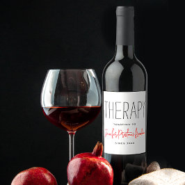 Rótulo De Garrafa De Cerveja Simples Elegância Preto e Branco Humor de Divórcio