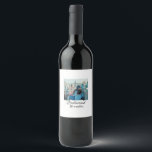 Rótulo De Garrafa De Cerveja simples minimal adicione sua foto nome madrinha no<br><div class="desc">design</div>