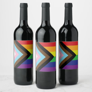 Rótulo De Garrafa De Cerveja Sinalizador LGBTQIA Progressivo