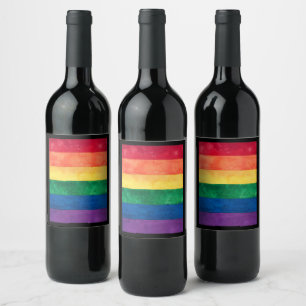 Rótulo De Garrafa De Cerveja Sinalizador orgulho gay Arco-Íris