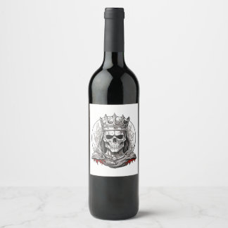 RÓTULO DE GARRAFA DE CERVEJA SKULL QUEEN