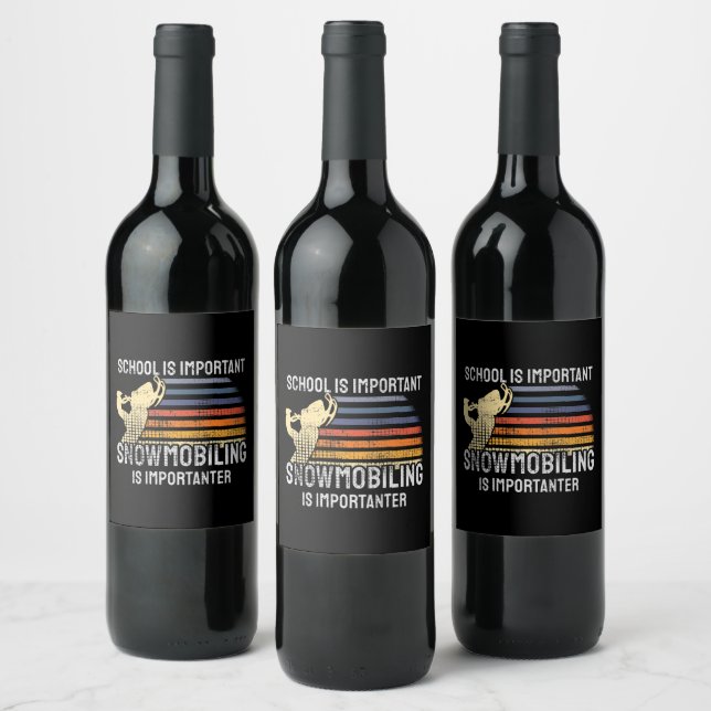 Rótulo De Garrafa De Cerveja Snowmobiling Snowmobile (Garrafas)