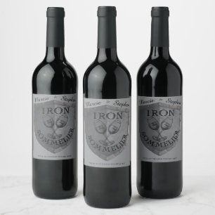 Rótulo De Garrafa De Cerveja Sommelier de Vinho Amante do Vinho