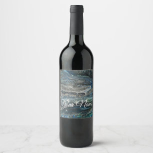 Rótulo De Garrafa De Cerveja Sonhos da pintura de abstrato Ocean'20 