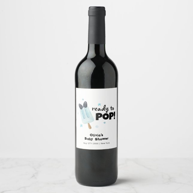 Rótulo De Garrafa De Cerveja Sorvete Moderno Pronto Para Pop (Frente)