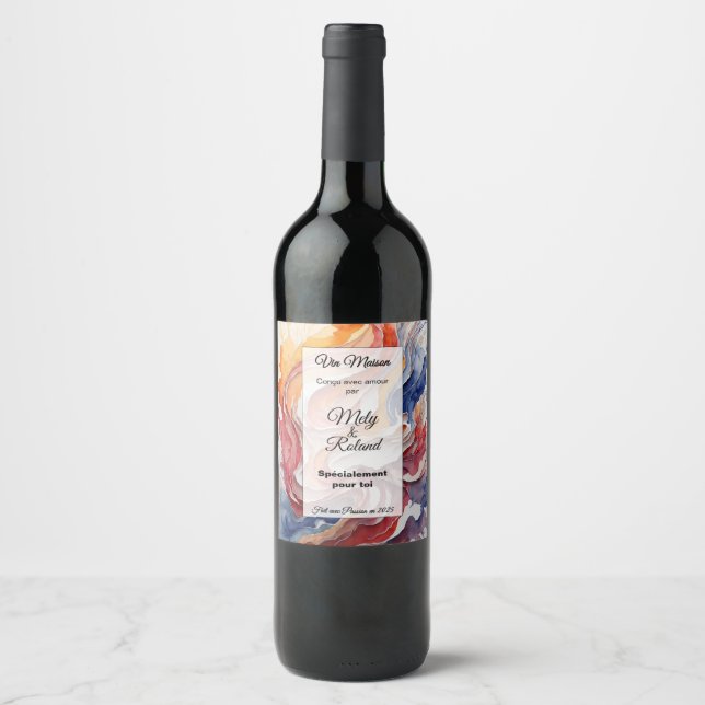 Rótulo De Garrafa De Cerveja Sticker a bouteille de vin (Frente)