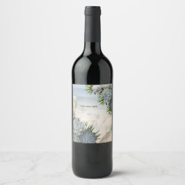 Rótulo De Garrafa De Cerveja Suculentos matizes de Blues pálidos