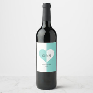 Rótulo De Garrafa De Cerveja Suíte de Chuva de Corações BRIDE Para Sempre Você 