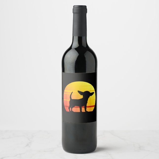Rótulo De Garrafa De Cerveja Sunset Chihuahua (Frente)