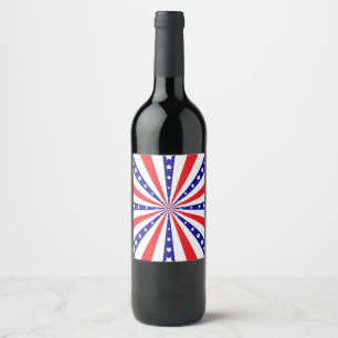 Rótulo De Garrafa De Cerveja Surto de Sol Patriótico