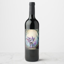Rótulo De Garrafa De Cerveja Sussurro de Lilás – Guardião da Floresta Encantada