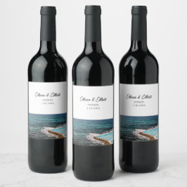 Rótulo De Garrafa De Cerveja Sydney Wedding Favor Rótulo de Vinho Personalizado