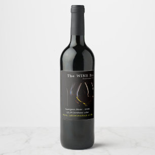 Rótulo De Garrafa De Cerveja Taças de Vinho, Bar de Vinho/Quinta de Vinho