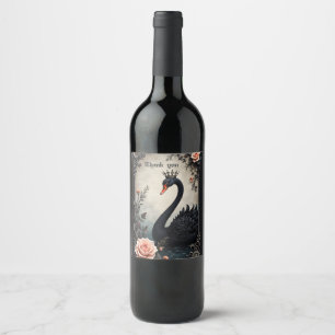 Rótulo De Garrafa De Cerveja Tão raro quanto um cisne negro, eterno como o amor