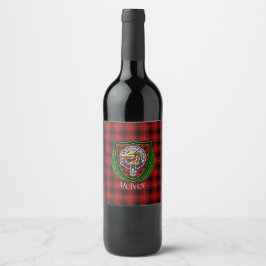 Rótulo De Garrafa De Cerveja Tartan e Brasão do Clã Escocês McIver