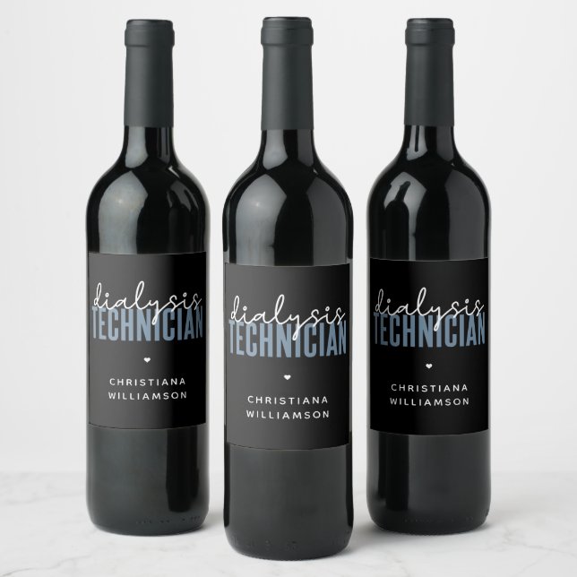 Rótulo De Garrafa De Cerveja Técnico de Diálise Personalizado | Presentes para  (Garrafas)