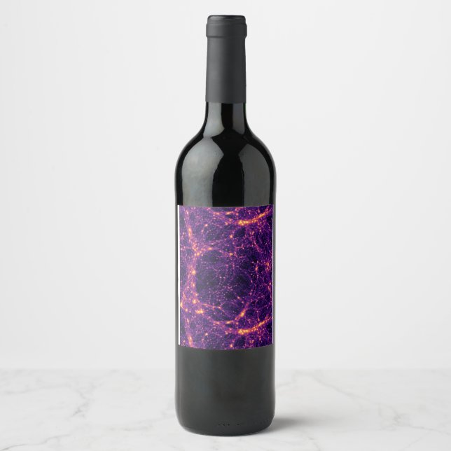 Rótulo De Garrafa De Cerveja Teia Cósmica (Frente)