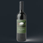 Rótulo De Garrafa De Cerveja Tema de golfe<br><div class="desc">O rótulo do vinho do tema Golf oferece um final profissional divertido para o seu vinho caseiro. Pode ser personalizado para favores ou presentes em Golf Outings,  Bachelor Party,  Resindicatos.</div>