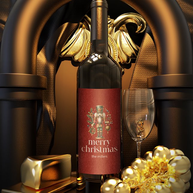 Rótulo De Garrafa De Cerveja Tema de Natal Tema do Nocaucracker (Criador carregado)