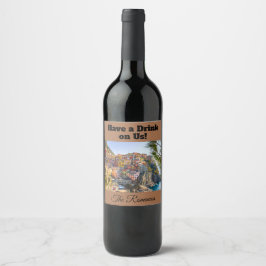 Rótulo De Garrafa De Cerveja Tenha uma Bebida por Nossa Conta! Personalizado 