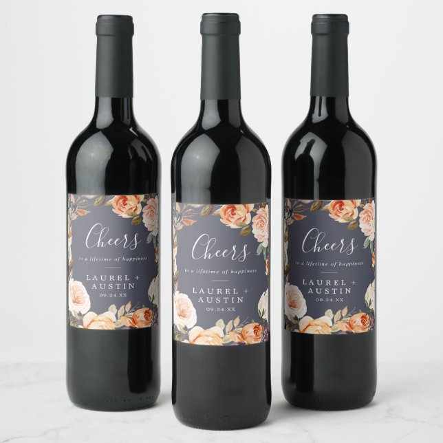 Rótulo De Garrafa De Cerveja Terra russa | Rotulagem De Vinho De Casamento De Q (Garrafas)