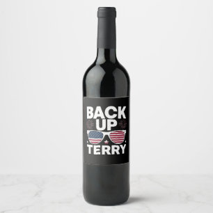 Rótulo De Garrafa De Cerveja Terry Engraçado de Ré Patriótico de Fogo de Artifí