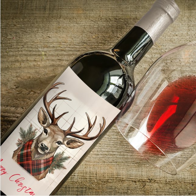 Rótulo De Garrafa De Cerveja Tesouro Russo Charm Farmhouse Treasures com Deer X (Criador carregado)