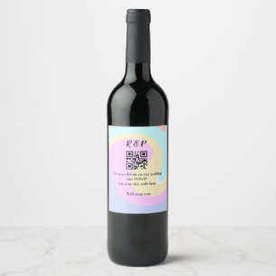 Rótulo De Garrafa De Cerveja Texto de adição de nome do site de casamento rsvp 