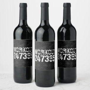 Rótulo De Garrafa De Cerveja Texto vestido e arranhado Workout 247365 vintage