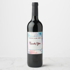 Rótulo De Garrafa De Cerveja Thank You Wine Label – Elegant Appreciation Gift