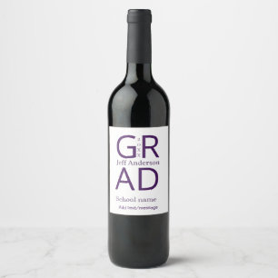 Rótulo De Garrafa De Cerveja Tipografia de graduação moderna simples minimal c