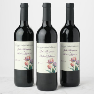 Rótulo De Garrafa De Cerveja Tipografia Elegante de Suite de Casamento de Paste