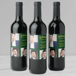 Rótulo De Garrafa De Cerveja Tipografia Minimalista 3 Foto Graduação