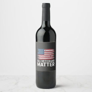 Rótulo De Garrafa De Cerveja Toda Matéria Veterana Americana 4 De Julho Patriót