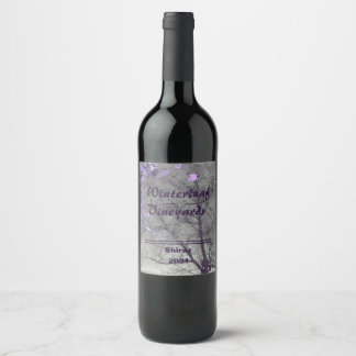 Rótulo De Garrafa De Cerveja Topo da Lavanda "Winterleaf", Conjunto de 6 Rótulo