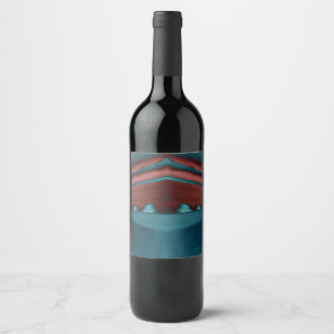 Rótulo De Garrafa De Cerveja Trabalhos de arte futuristas legal, na moda em